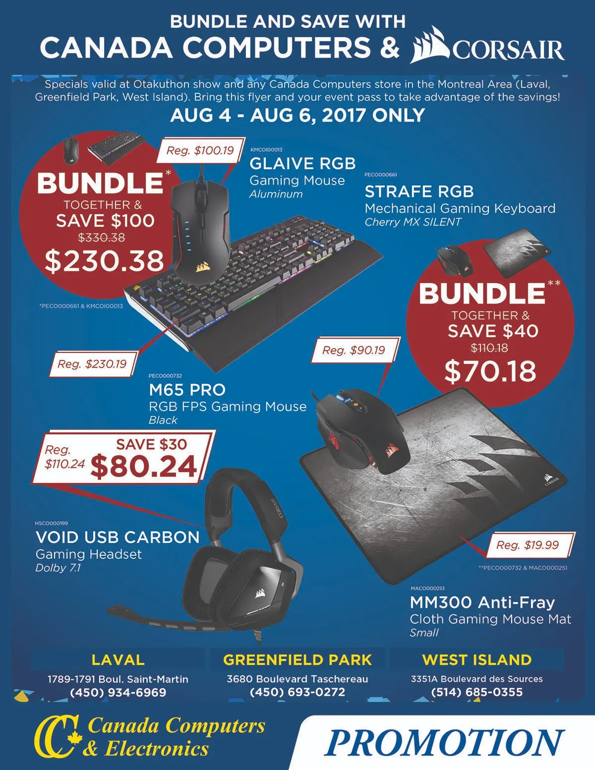 Canada Computers Corsair show special
